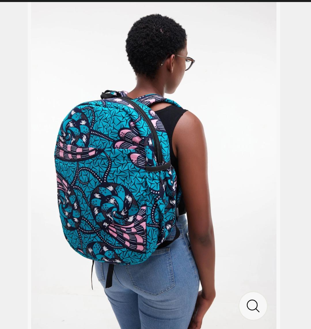 kitenge school backpack 