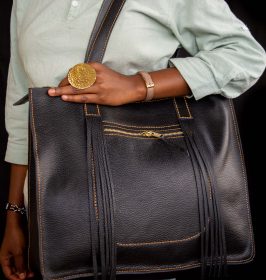 Fringe Leather handbag