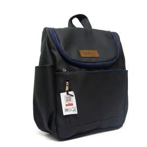 Baraka Backpack PU leather and Kitenge bag