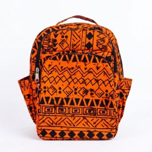 Jesse Kitenge Backpack – vibrant African print backpack made from Kitenge fabric