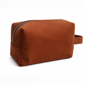 Leather Washbag (Plain)